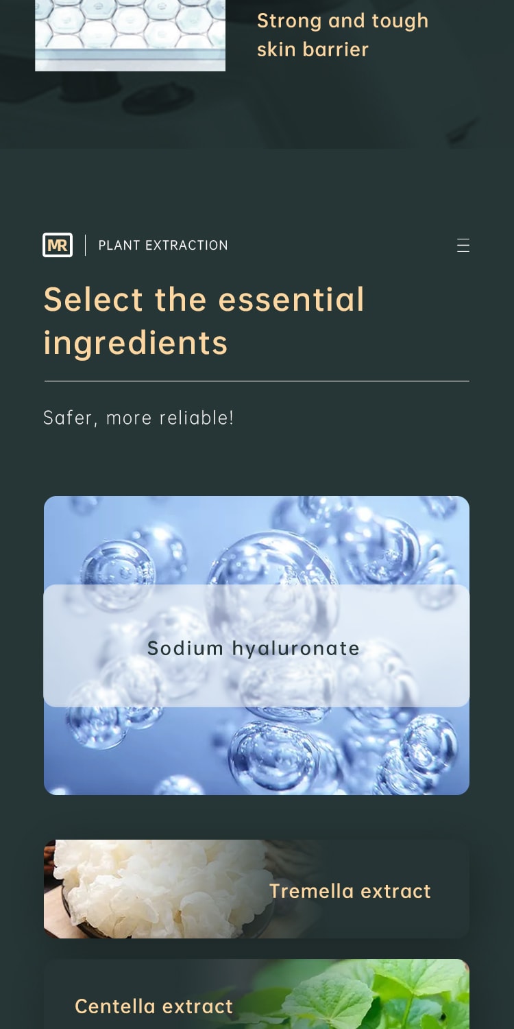 Sodium hyaluronate has the highest moisture absorption in a low temperature environment and the lowest moisture absorption in a high humidity environment.This unique property can adapt to the skin's requirements for cosmetic moisturizing effect in different seasons and different environmental humidity.
