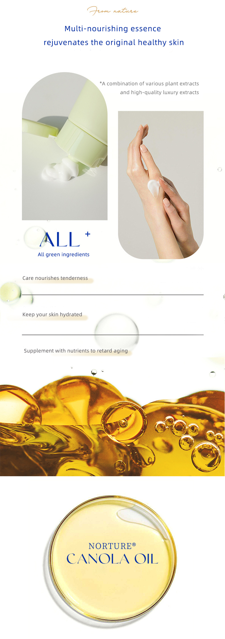 Oem/odm Plant Extract Moisturizing Autumn And Winter Selected Nourishment Herbal Hand Cream